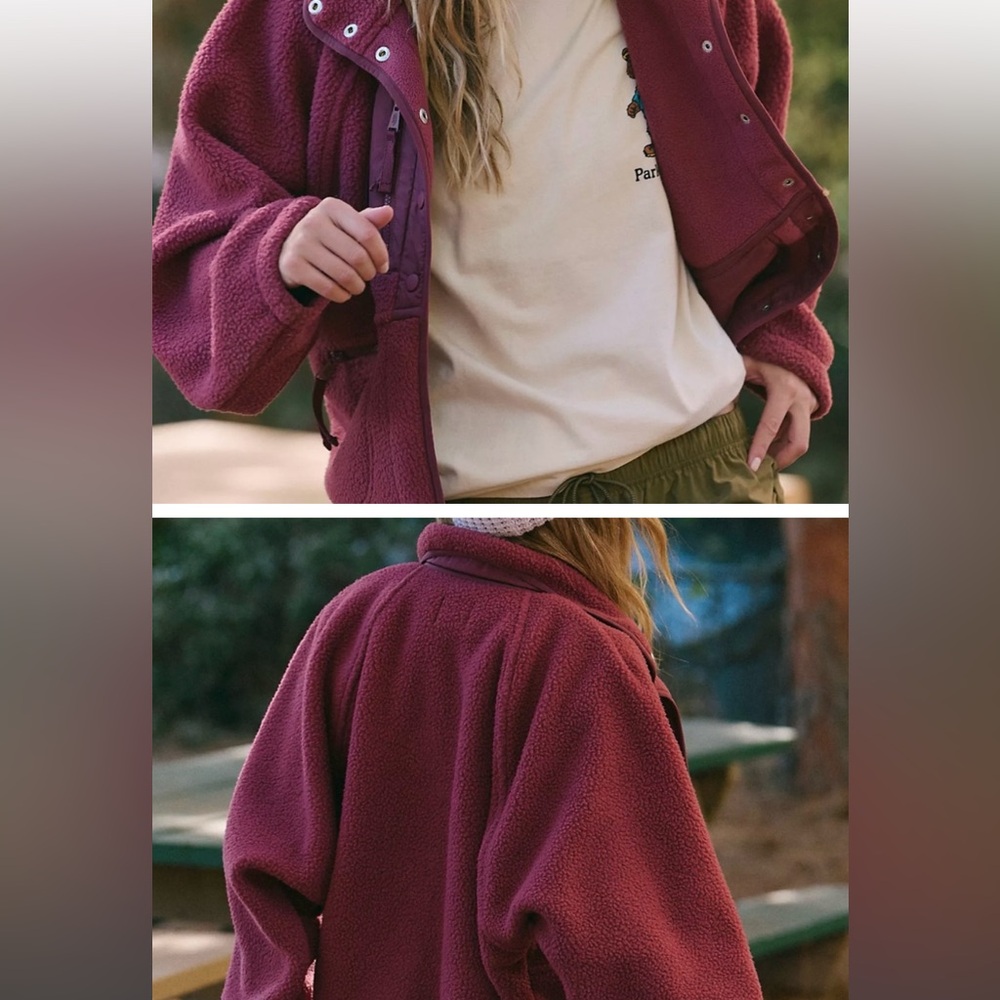 Free people Hit The Slopes Fleece Jacket NEW